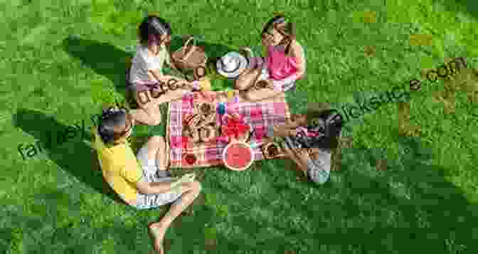 A Family Gathered Around A Picnic Blanket In A Park Simple Stories In American English
