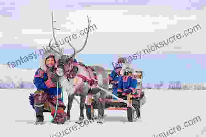 A Group Of Reindeer Herders With Their Herd Of Reindeer. Cold: Adventures In The World S Frozen Places