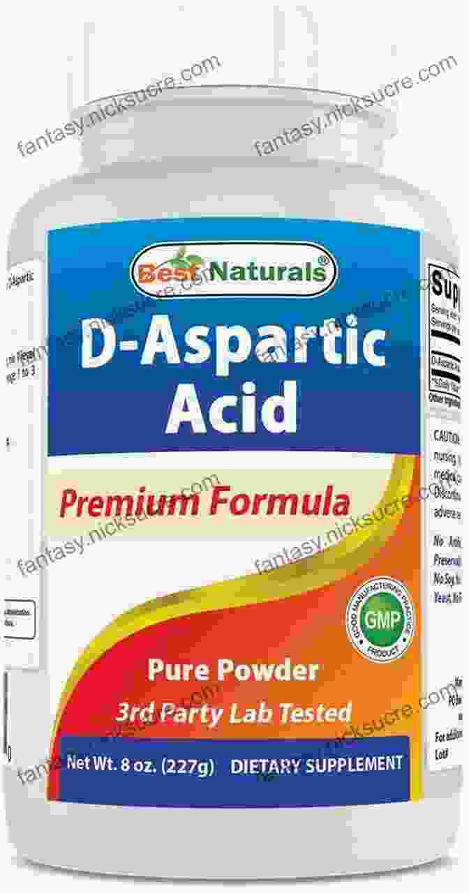 A Photo Of A Bottle Of D Aspartic Acid Supplements. INFERTILITY HERBS SUPPLEMENT FOR MEN AND WOMEN: 20 HERBS AND SUPPLEMENTS THAT BOOST NATURAL CONCEPTION FOR BOTH MEN AND WOMEN (How To Get Pregnant Faster)