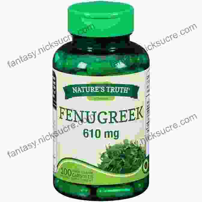 A Photo Of A Bottle Of Fenugreek Supplements. INFERTILITY HERBS SUPPLEMENT FOR MEN AND WOMEN: 20 HERBS AND SUPPLEMENTS THAT BOOST NATURAL CONCEPTION FOR BOTH MEN AND WOMEN (How To Get Pregnant Faster)