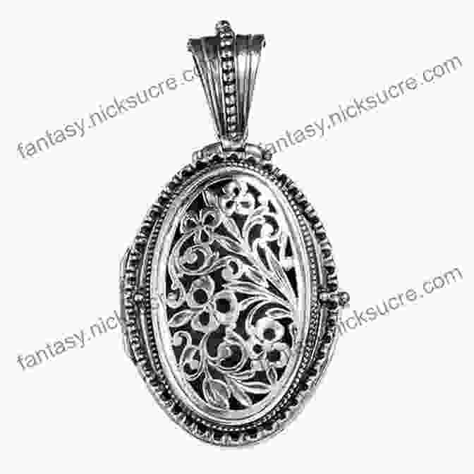A Whispers And Wishes Untouchable Locket, Featuring A Delicate Silver Filigree Design With Sparkling Gemstones Whispers And Wishes (Untouchable 4)