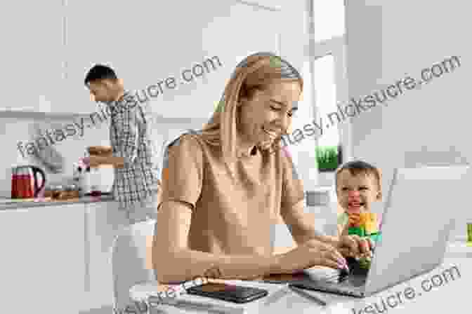 A Working Mother Smiling And Working On A Laptop While Her Children Play Together You Are NOT Ruining Your Kids: A Positive Perspective On The Working Mom