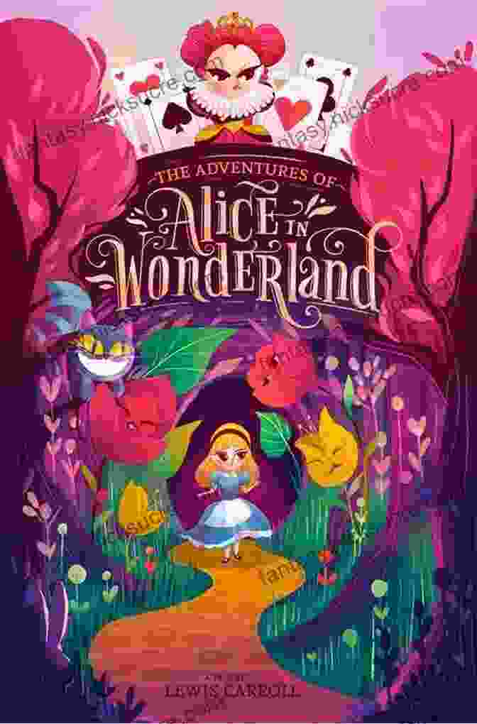 Alone In Wonderland Book Cover Featuring A Woman With Eyes Closed, Surrounded By Abstract Shapes And Colors Alone In Wonderland