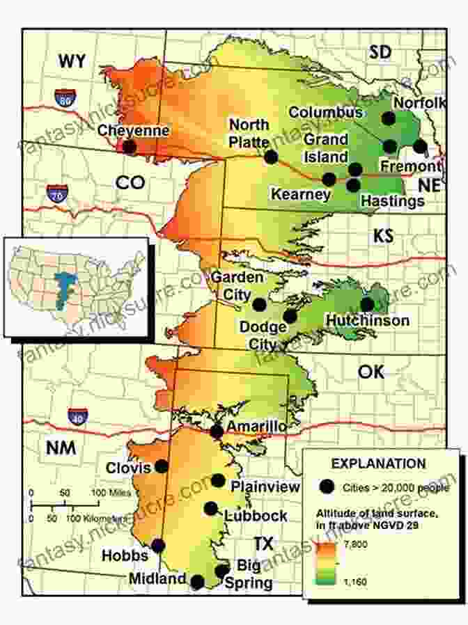 Map Of The High Plains Region, Highlighting Areas Of Water Depletion. Running Out: In Search Of Water On The High Plains