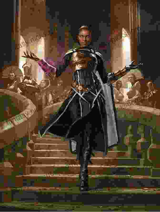 Princess Anya Confronting The Treacherous Usurper, Surrounded By Magic And Shadows. The Captive Kingdom (The Ascendance 4)